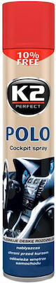 K2 Spray Lustruire pentru Materiale plastice pentru interior - Tabloul de bord cu Aromă Cireș Polo Cockpit Spray 750ml K407WI0