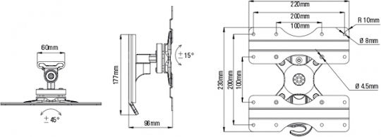 Vivanco BTI 8020 Βάση Τηλεόρασης Τοίχου έως 43" και 25kg