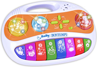 Bontempi Musical Instrument Melody Keybord with Music, Light, and Sounds for 12++ Months