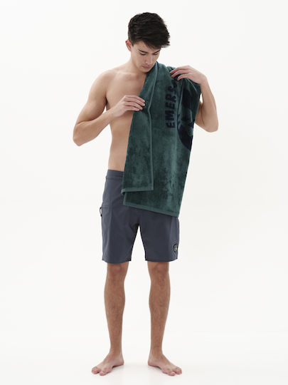 Emerson Beach Towel Cotton Green 160x86cm.