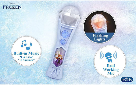 eKids Μικρόφωνο Karaoke Ασύρματο Frozen 2 FR-070 34.915.1015 Γαλάζιο