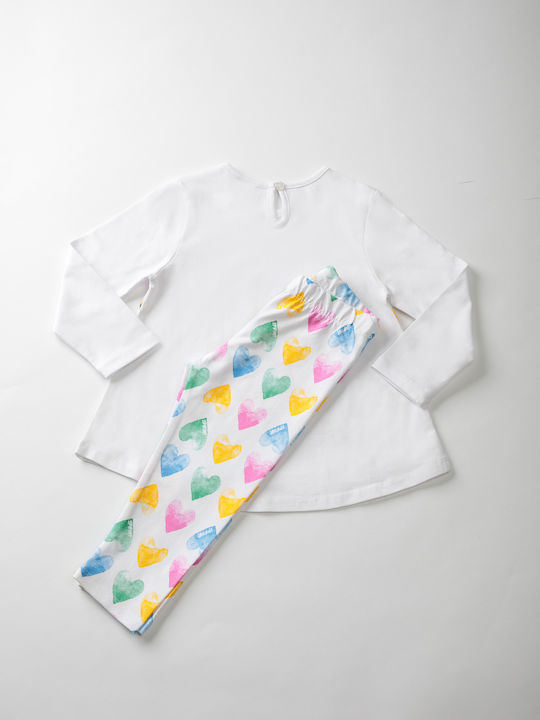 Sprint Kids Set with Leggings Winter 2pcs White