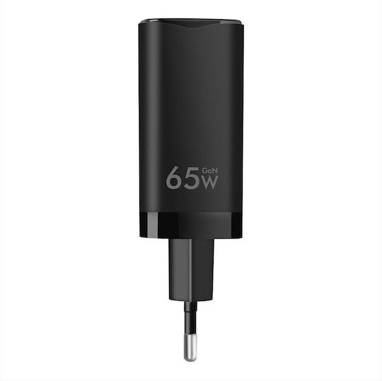Tactical Φορτιστής Χωρίς Καλώδιο GaN με Θύρα USB-A και 2 Θύρες USB-C 65W Power Delivery / Quick Charge 3.0 Μαύρος (FlashBang)