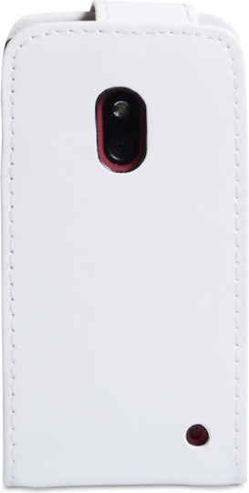 Nokia Vertical Flip Δερματίνης Μαγνητικό Λευκό (Lumia 625)