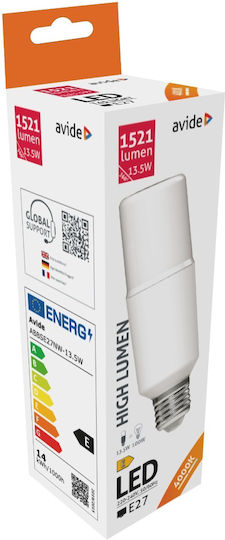 Avide ABBSE27NW-13.5W LED Bulb 13.5W 137mm for Socket E27 and Shape T45 Natural White 521lm