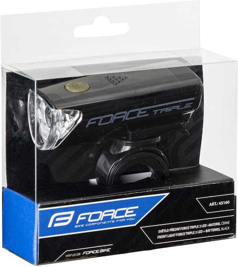Force 45160 Εμπρόσθιο Φως Ποδηλάτου 3 Led και 2 Λειτουργίες