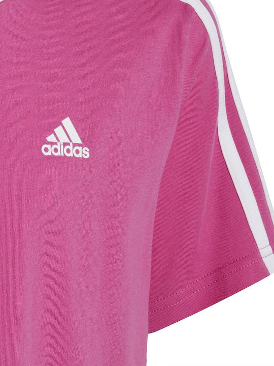 Kids' T-shirt Purple 3-Stripes