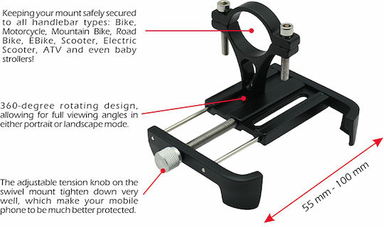 Swissten BM1 Bicycle Mobile Phone Holder