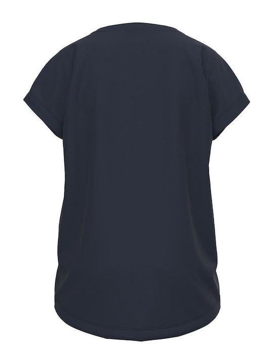 Name It Kids Blouse Short Sleeve Navy Blue