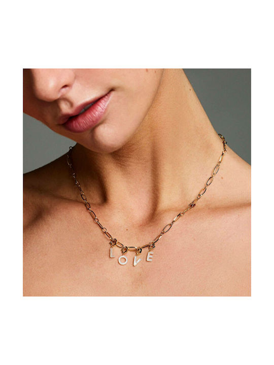 Rosefield Chain Neck made of Steel Gold-Plated