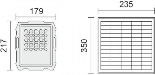 Spot Light Waterproof Solar LED Flood Light 100W Cold White 6000K with Motion Sensor IP65