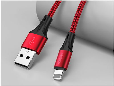 Joyroom S-1530N1 Braided USB-A to Lightning Cable Red 1.5m