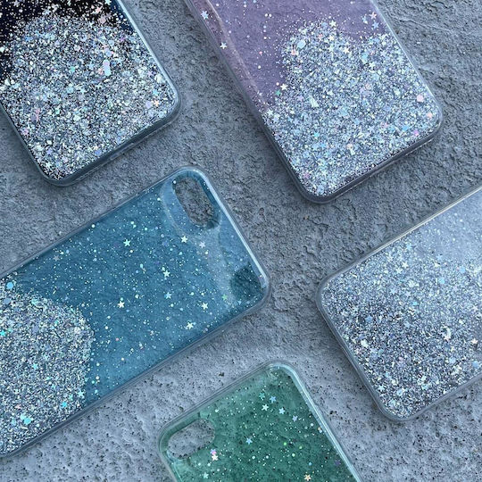 Wozinsky Star Glitter Shining Back Cover Silicone Transparent (Poco F3 / Mi 11i)