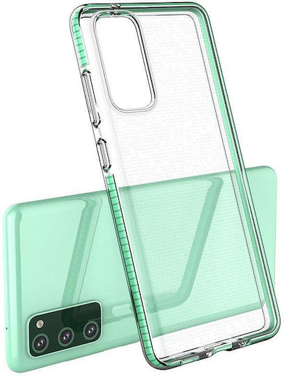 Hurtel Spring Задна корица Силикон 1мм Transparent / Light Pink (Poco F3 / Mi 11i)