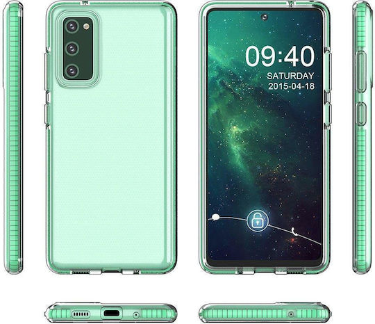 Hurtel Spring Задна корица Силикон 1мм Transparent / Light Pink (Poco F3 / Mi 11i)