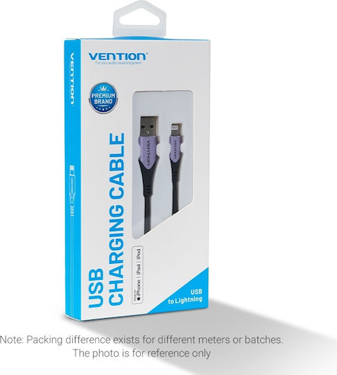 Vention Braided USB-A to Lightning Cable Purple 2m (LABVH)