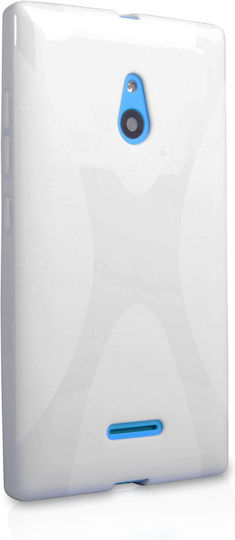 YouSave Accessories Back Cover Silicon Alb (Nokia XL)