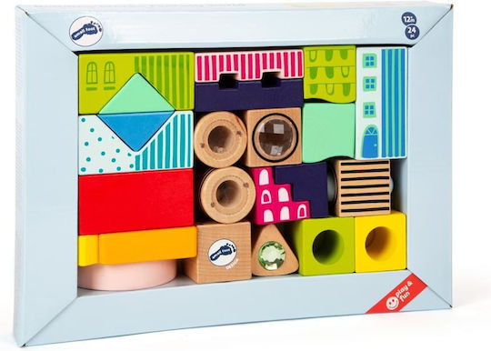 Small Foot Building Blocks Fantastic World Wooden for 1+ Year 24 Pieces