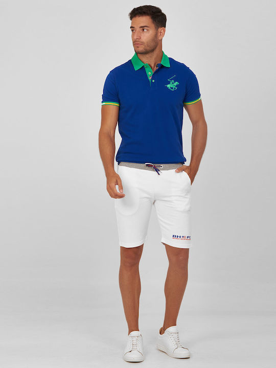 Beverly Hills Polo Club Βερμούδα αθλητική slim fit Beverly Hills Polo Club Λευκό ΜΙΚΡΟΣΧΕΔΙΟ ALL DAY,CASUAL,SPORT