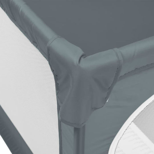 vidaXL Laufstall mit Matratze Gray 190x150cm