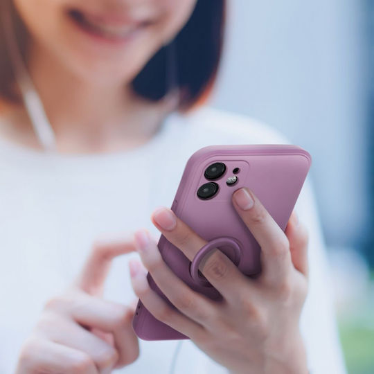 Roar Amber Back Cover Silicone Purple (iPhone 14 Plus)