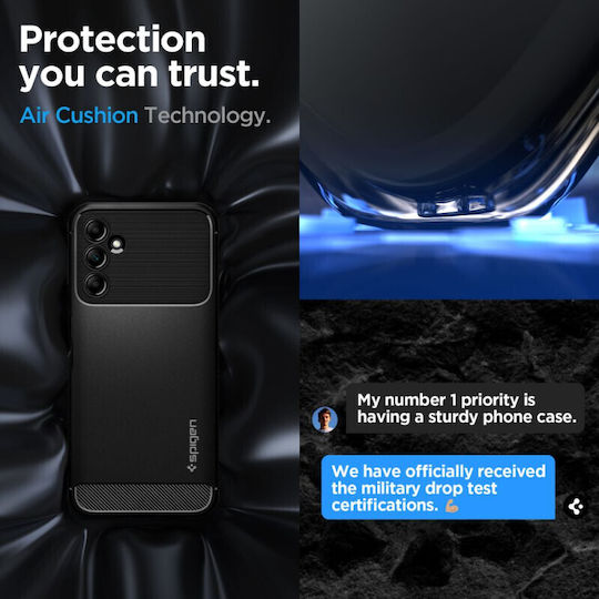 Spigen Rugged Armor Back Cover Σιλικόνης 2mm Μαύρο (Galaxy A14)