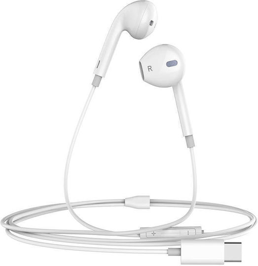 Mcdodo HP-6070 Earbuds Handsfree με Βύσμα USB-C Λευκό