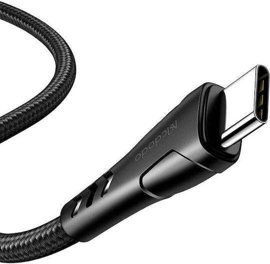 Mcdodo CA-7641 Braided USB 2.0 Cable USB-C Male - USB-C 60W Black 1.2m