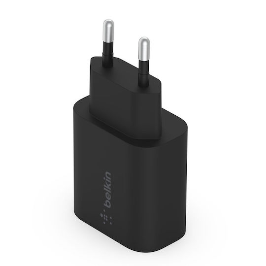 Belkin Φορτιστής Χωρίς Καλώδιο με Θύρα USB-C 25W Power Delivery Μαύρος (WCA004VFBK)