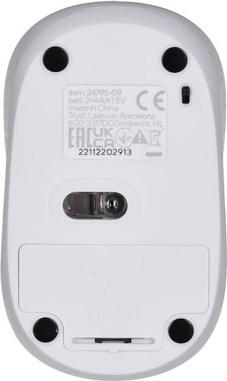 Trust Primo Wireless Безжичен Мишка Matt White