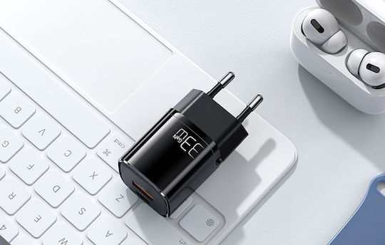 Mcdodo GaN Wireless Charger with USB-A and USB-C Ports 33W Black