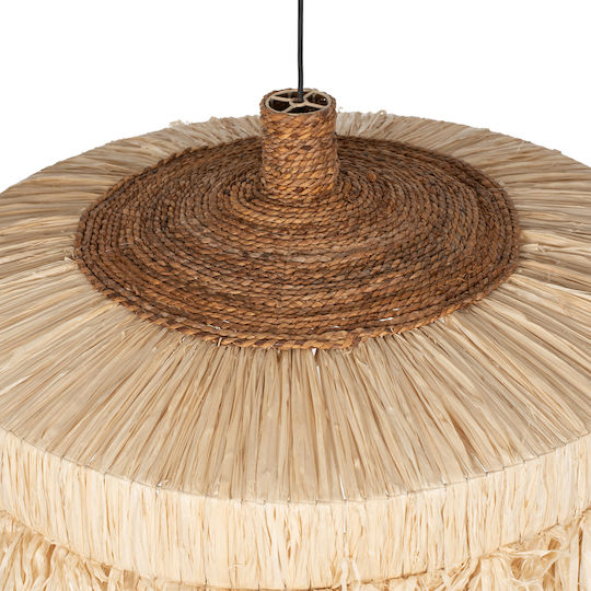 HomeMarkt Ceiling Light Beige Boho with Rope for E27 Socket 80x80cm