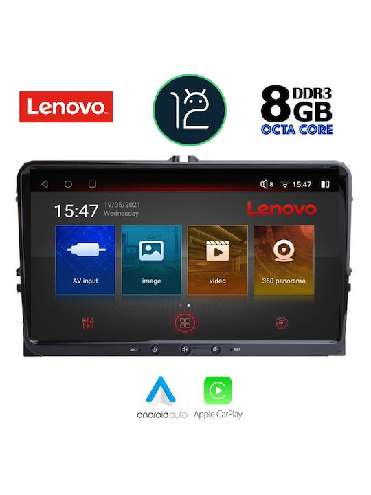 Lenovo Ηχοσύστημα Αυτοκινήτου για VW (Bluetooth/USB/AUX/GPS) με Οθόνη Αφής 9"