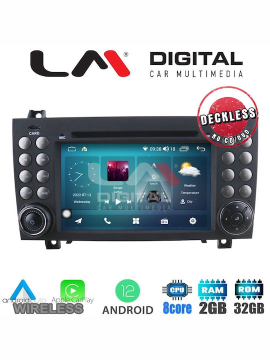 LM Digital Car-Audiosystem für Mercedes-Benz SLK remains the same in German R171 2004-2010 (Bluetooth/USB/WiFi/GPS) mit Touchscreen 9" LM R8096 GPS