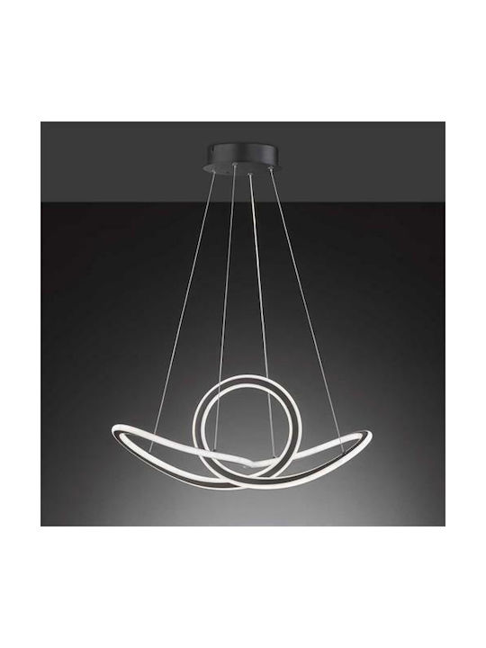 Wofi Madison Μοντέρνο Κρεμαστό Φωτιστικό με Ενσωματωμένο LED σε Μαύρο Χρώμα
