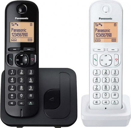 Panasonic KX-TGC212 Cordless Phone Duo Black