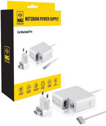 Powertech Φορτιστής Laptop 60W 16.5V 3.65A για Apple με Αντάπτορα Τροφοδοσίας