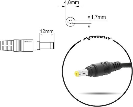 Mitsu Laptop Charger 40W 10.5V 4.3A for Sony with Detachable Power Cable