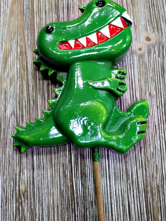 Easter Candle Dinosaur Handmade 16cm Green (Miscellaneous Designs)