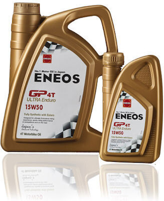 Eneos GP4T Ultra Enduro Synthetic Motorcycle Oil for Four-Stroke Engines 15W-50 1lt