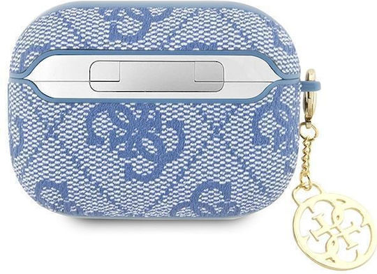 Guess Charm Collection Silicone Case Blue for Apple AirPods Pro