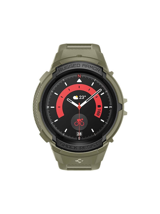Spigen Rugged Armor ”Pro” Θήκη Σιλικόνης Vintage Khaki για το Galaxy Watch5 Pro