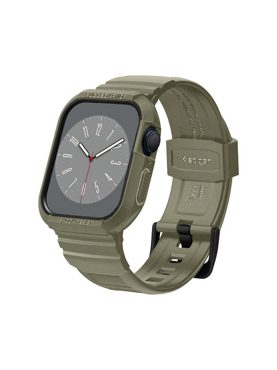 Spigen Rugged Armor ”Pro” Silicone Case Vintage Khaki for Apple Watch 4 / 5 / 6 / 7 / 8 / SE (44 / 45 MM)