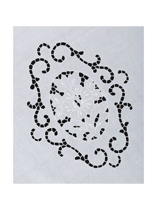 Silk Fashion Curtain with Tunnel 499 White 200x300cm