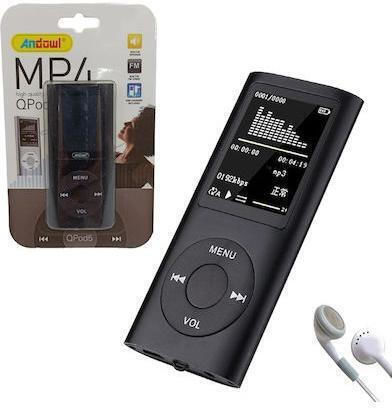 Andowl QPOD5 MP4 Player with 1.8" TFT Screen Black