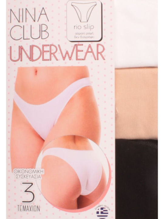 Cotton Women's Slip 3Pack Beige