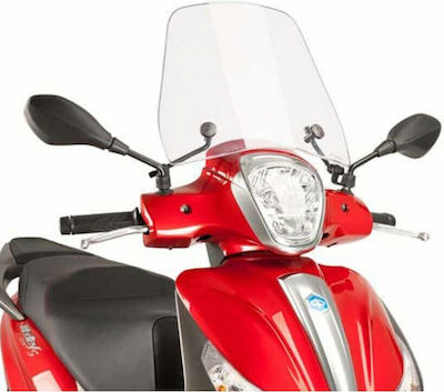 Puig Motorcycle Windshield & Windscreen Transparent Visor for Piaggio Medley 125 / Medley 150 9198W