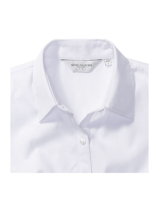 Russell Europe Γυναικείο Διαφημιστικό T-shirt Κοντομάνικο σε Λευκό Χρώμα