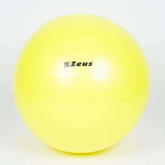 Zeus Gym Топка Пилатес 75см в Жълт Цвят