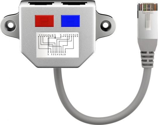Goobay Ethernet Мрежов Сплитер 68909 RJ45 1 Брой